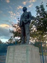 The statue of Sir Alf Ramsey outside the Portman Road stadium