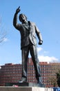 The statue of Sir Bobby Robson outside the Portman Road stadium in Ipswich