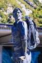 Statue of Sir Edmund Hillary Royalty Free Stock Photo