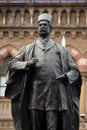 Statue of Sir Pherozshah Mehta, Bombay Municipal Corporation Building 1893 or BMC building in in Mumbai Royalty Free Stock Photo