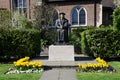 Statue of Sir Thomas Moore at Chelsea Old church Royalty Free Stock Photo