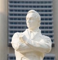 Tomas Stamford Raffles statue, Singapore Royalty Free Stock Photo