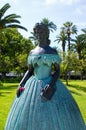 Statue of Sissy princess - Funchal, Madeira island Royalty Free Stock Photo