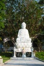 The statue of sitting buddha Linh Ung Pagoda