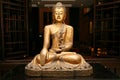 Statue of sitting golden Buddha