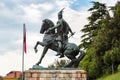 Statue of Skanderbeg in Kruja, Albania Royalty Free Stock Photo