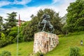 Statue of Skanderbeg in Kruja, Albania