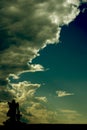 Statue and sky