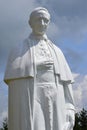 Statue of Slovak bishop Jan Vojtassak, anticommunist catholic priest, controverse due to his actions against Jews Royalty Free Stock Photo