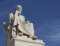 Statue of Socrates with copy space Royalty Free Stock Photo