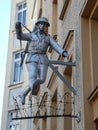 Statue of the soldier Conrad Schumann