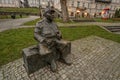 Statue of soldier private Joseph Schweik on market square in Przemysl