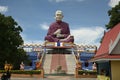 Statue of Somdej Toh or Somdej Putchariya Phromrangsi is probably the most famous at Wat Sra Long Ruea.