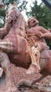 Statue of spaniard on horse Royalty Free Stock Photo