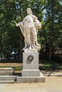 Statue of Spanish king Fernando I in Madrid