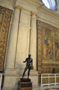 Statue from Spanish Royal Palace interior in Madrid City. Spain. Royalty Free Stock Photo