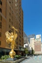 statue SPIRIT OF COMMUNICATION, Originally placed on the roof of ATT Corporate Headquarters in New York in 1916. Since 2019, Royalty Free Stock Photo