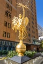 statue SPIRIT OF COMMUNICATION, Originally placed on the roof of ATT Corporate Headquarters in New York in 1916. Since 2019, Royalty Free Stock Photo