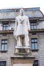 The statue of Spiru Haret, a mathematician, astronomer, professor and politician, who served as the Minister of Education three