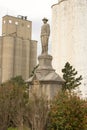 Statue, spring, grain, towers Royalty Free Stock Photo