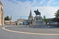 Statue on the square of Fisherman bastion Royalty Free Stock Photo