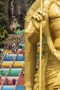 Statue Sri Muruga, Hindu god of war, Batu Caves, Malaysia