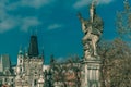 Statue of St Augustine, Prague, Czech Republic