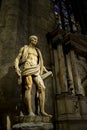 Statue of St. Bartholomew in the Milan Cathedral