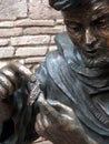 Statue of St. Francis in the garden of the monastery in Assisi, Royalty Free Stock Photo