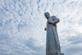 Statue of St. Francis Xavier in front of the ruins of St. Paul's Royalty Free Stock Photo