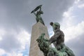 Statue of St. George defeating the dragon Royalty Free Stock Photo