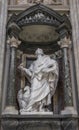 The statue of St. John by Rusconi in the Archbasilica St.John La Royalty Free Stock Photo