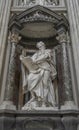 The statue of St. Matthew by Rusconi in the Archbasilica St.John Royalty Free Stock Photo