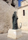 Statue of St. Nicholas, in the front courtyard of the Basilica of Saint Nicholas, Bari, Italy