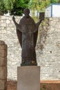 Statue of St. Nicholas the Wonderworker of Myra. Demre, Antalya Province, Turkey Royalty Free Stock Photo