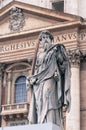 Statue of St. Paul in Vatican, Rome Royalty Free Stock Photo