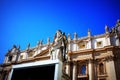 Statue of St. Peter in front of St. Peter`s Basilica