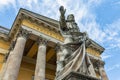 Statue St. Peter in front of Eger Cathedral, Hungary Royalty Free Stock Photo