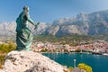 Statue of St. Peter in Makarska Royalty Free Stock Photo