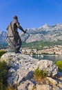 Statue of St. Peter in Makarska, Croatia Royalty Free Stock Photo