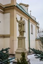 Statue of St. Peter near the church of the PCU in Lviv