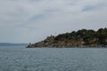 Statue of St. Peter on the St. Peter peninsula in Makarska, Croatia Royalty Free Stock Photo