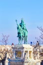 Statue of St. Stephen I Budapest Hungary Royalty Free Stock Photo