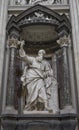 The statue of St. Thomas by Le Gros in the Archbasilica St.John Royalty Free Stock Photo