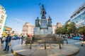 The statue of St. Wenceslas in Prague, Czech Republic