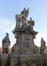 Statue of St. Wenceslas at the terrace of the Jesuit College, Kutna Hora, Czech Royalty Free Stock Photo