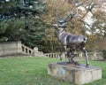 Statue of a stag in Lister Park