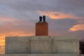 The statue of Stalin boots Royalty Free Stock Photo