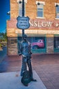 Statue, Standin` on the Corner Park Winslow, AZ Royalty Free Stock Photo