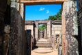 Ruins of Hatadage in Polonnaruwa Royalty Free Stock Photo